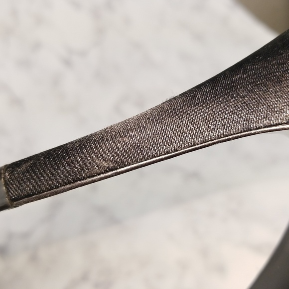 Lulu Townsend Black 4.5 inch heels size 9.5 fabric - Picture 7 of 8